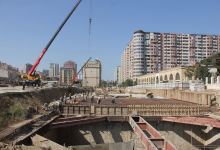 Bakıda yeni metro stansiyasının inşasına başlanıldı (FOTO)