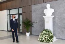 Azerbaijani president, first lady attend inauguration of new building of Baku European Lyceum (PHOTO)