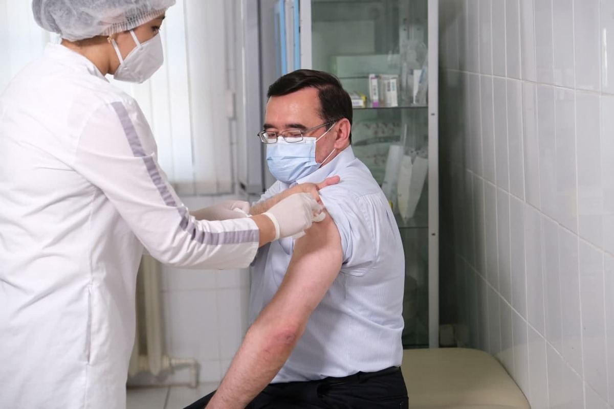 Количество вакцинированных в Узбекистане на 21 сентября