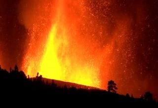 Spanish island volcanic eruption hits local record