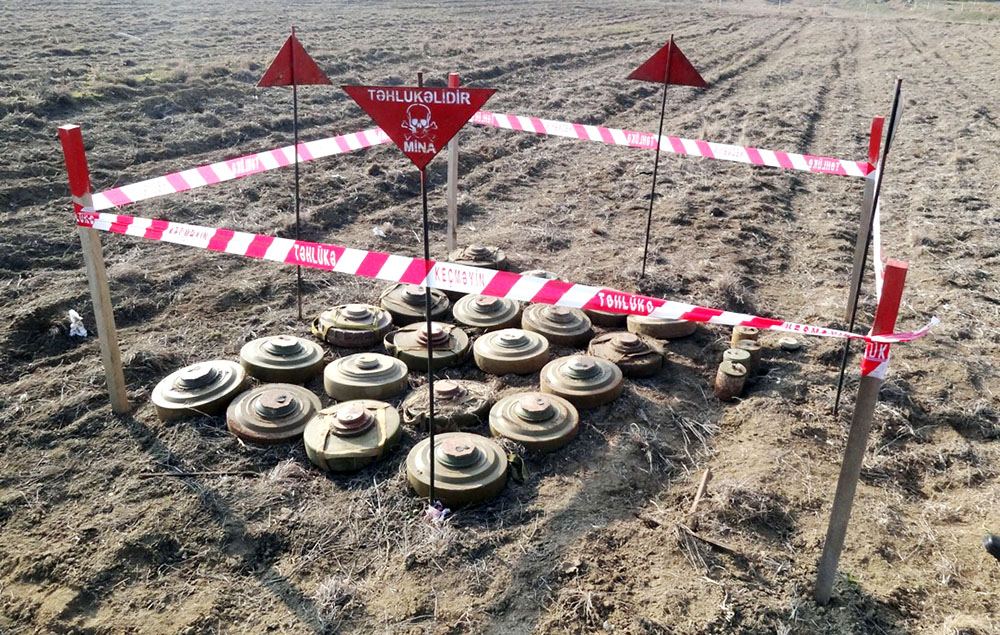 Azerbaijan shares data on mine clearance in liberated lands over past week
