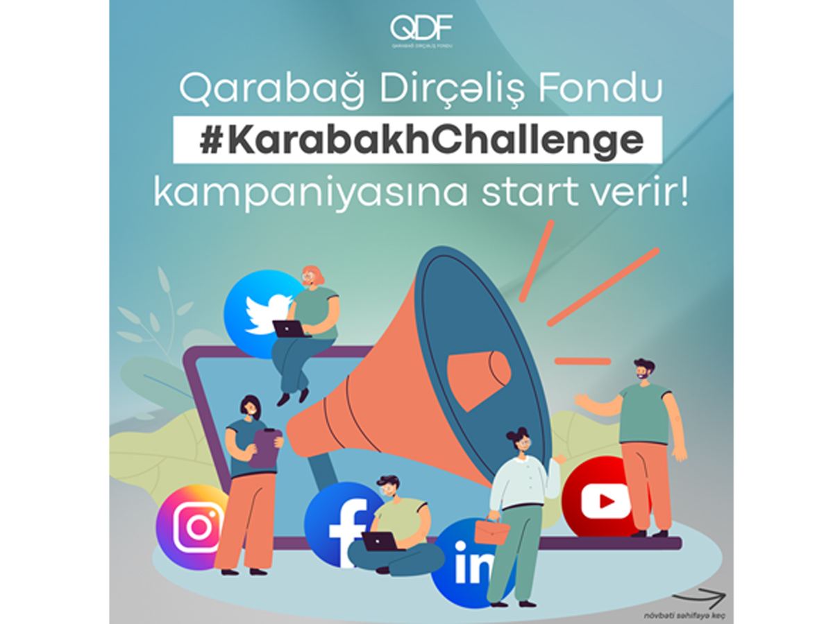 Qarabağ Dirçəliş Fondunun #KarabakhChallenge kampaniyasına siz də qoşulun! (FOTO)
