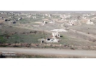 Azerbaijan shows footage from liberated Etyemezli village of Aghdam district (VIDEO)