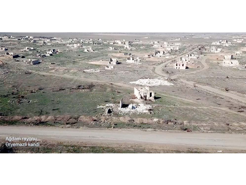 Azerbaijan shows footage from liberated Etyemezli village of Aghdam district (VIDEO)