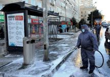 В Баку проводят очередную масштабную дезинфекцию (ФОТО)