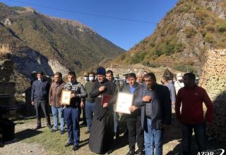 В Худавенгском монастыре в Кяльбаджарском районе Азербайджана почтили память шехидов (ФОТО)