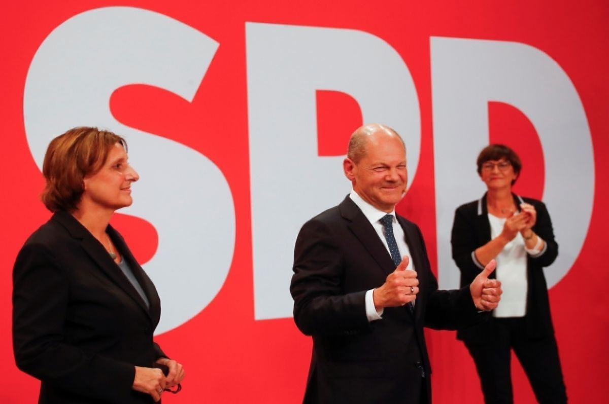 Almaniya Sosial Demokrat Partiyası parlament seçkilərində qalib gəlib