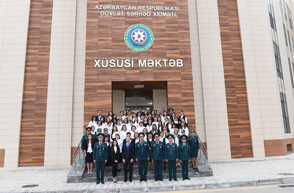Mərdəkanda Dövlət Sərhəd Xidmətinin Xüsusi Məktəbinin yeni korpusunun açılışı olub (FOTO)