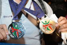 Азербайджанские гимнасты привезли в Баку медали чемпионата Европы (ФОТО)
