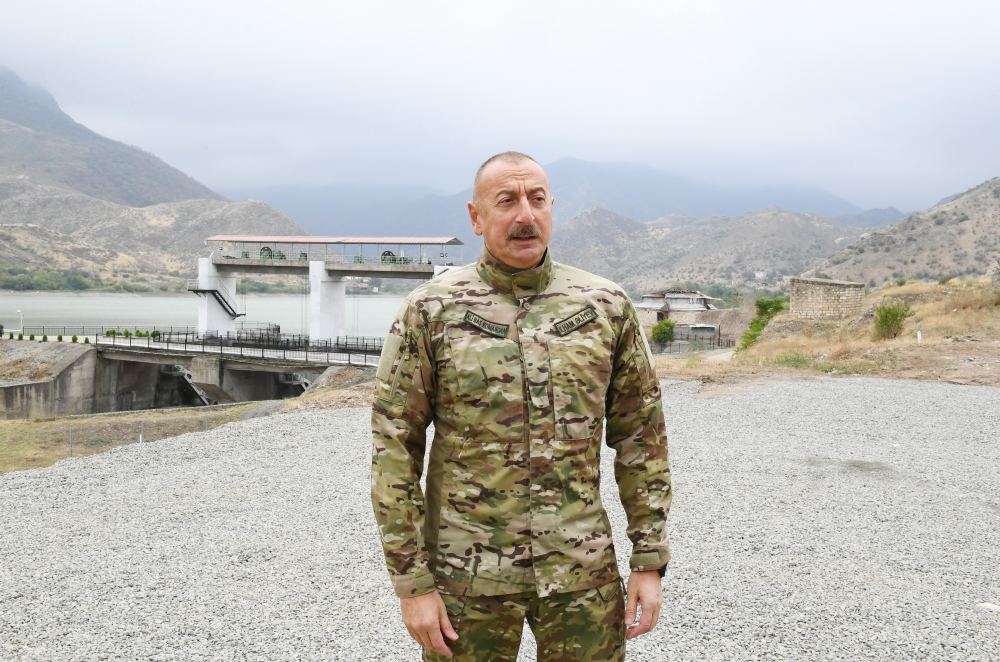 President Aliyev to former Armenian president: I am standing in Sugovushan, if you are a man, come over here