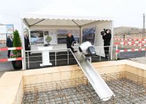 President Aliyev lays foundation stone for Jabrayil District Central Hospital (PHOTO)