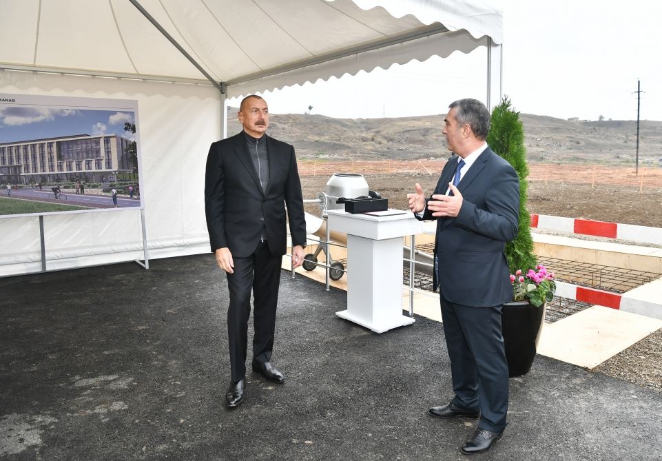 President Aliyev lays foundation stone for Jabrayil District Central Hospital (PHOTO)