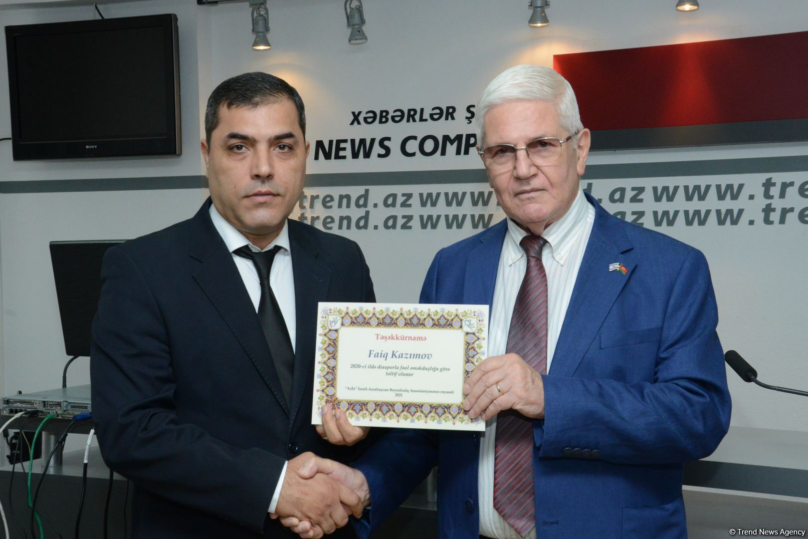 Азербайджанские медийные личности отмечены дипломами Международной Ассоциации Азербайджан-Израиль (ВИДЕО, ФОТО)