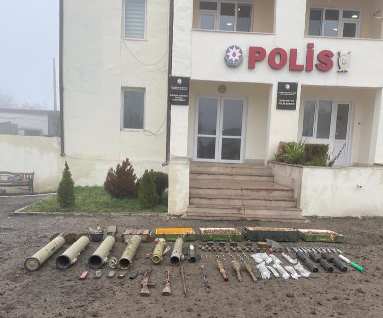 Azerbaijani police finds batch of weapons, munitions in liberated Shusha