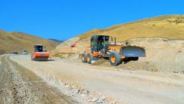 Azerbaijan continues construction of Talish-Naftalan road in Tartar region (PHOTO)