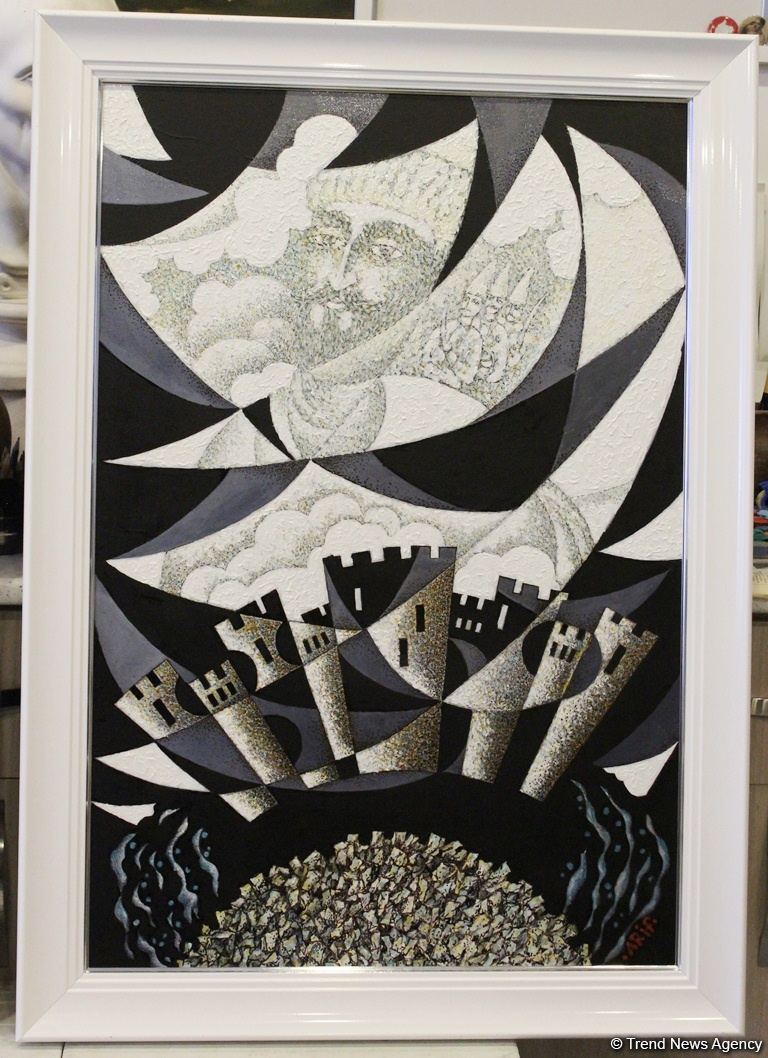 "Посвящение Агдаму" – триптих народного художника Арифа Гусейнова (ФОТО)