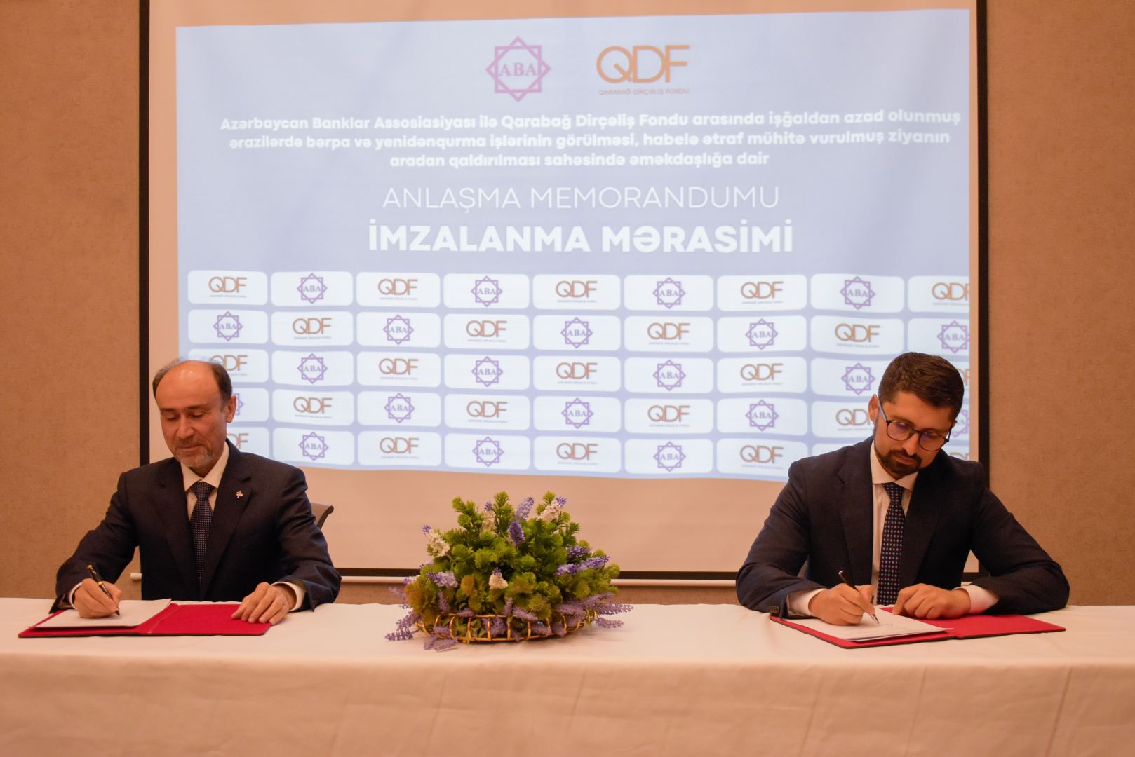 Azərbaycan Banklar Assosiasiyası və Qarabağ Dirçəliş Fondu əməkdaşlığa başlayıb (FOTO)