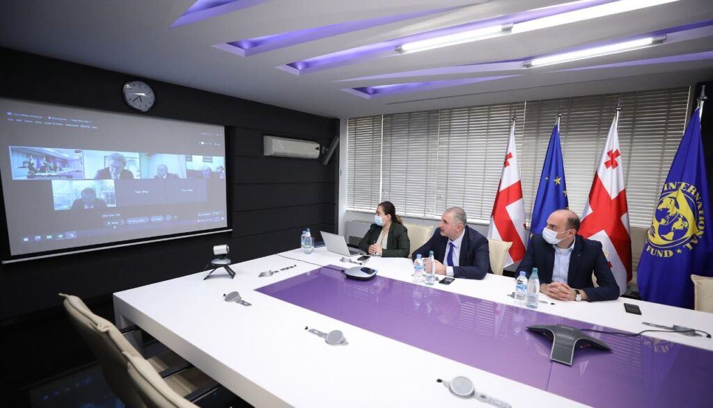 Министр финансов Грузии провел онлайн-встречу с исполнительным директором МВФ