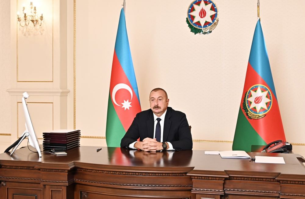 Президент Ильхам Алиев принял участие в заседании Совета глав государств Содружества Независимых Государств, которое прошло в формате видеоконференции (ФОТО)