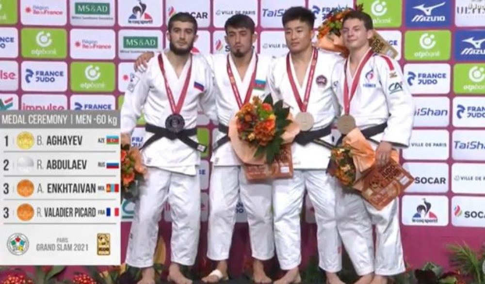Azerbaijan national team takes second place at Grand Slam judo tournament