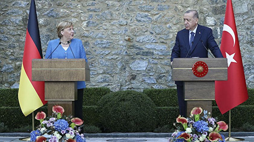 Merkel'in veda ziyareti: Cumhurbaşkanı Erdoğan ile Almanya Başbakanı Merkel'den önemli açıklamalar