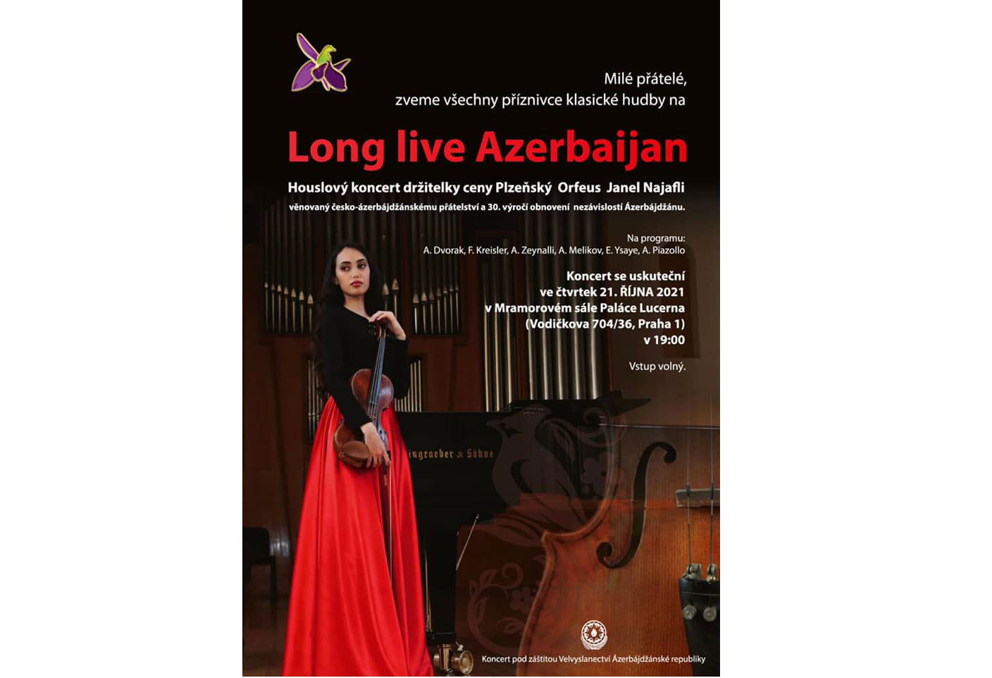 В Праге пройдет концерт памяти шехидов Карабахской войны и в честь Победы в Отечественной войне