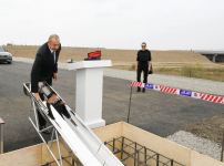 President Aliyev lays foundation stone for Fuzuli-Aghdam highway (PHOTO)