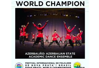 Государственный ансамбль танца Азербайджана стал победителем международного фестиваля в Бразилии