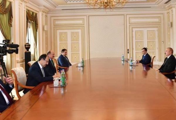 Azerbaycan Cumhurbaşkanı Aliyev, Bakan Bilgin'i kabul etti