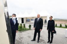 President Ilham Aliyev laid foundation stone “smart village” in Dovlatyarli village, Fuzuli district (PHOTO)