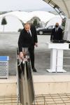 President Ilham Aliyev lays foundation stone for first multi-apartment residential block in Fuzuli (PHOTO)
