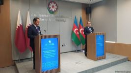 Press conference of Azerbaijani, Qatari FMs (PHOTO/VIDEO)