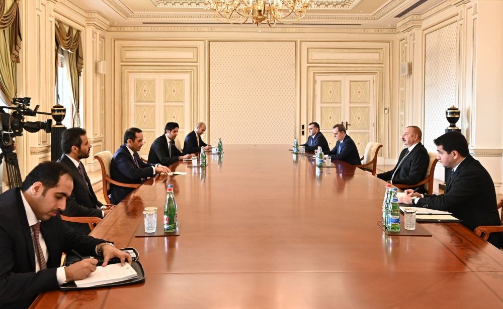 President Ilham Aliyev receives delegation led by Deputy Prime Minister of State of Qatar