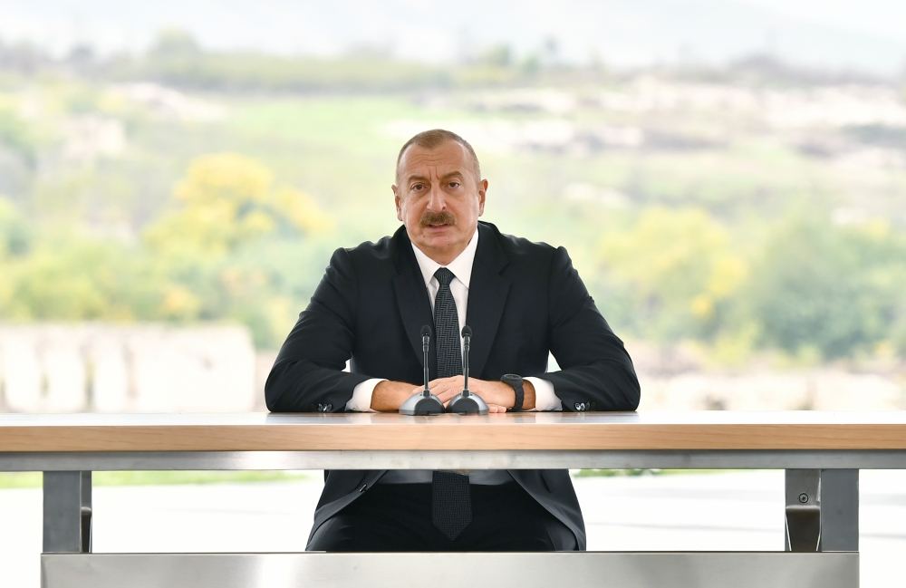 Khudaferin Bridge is proof of talent of Azerbaijani people - President Ilham Aliyev (VIDEO)