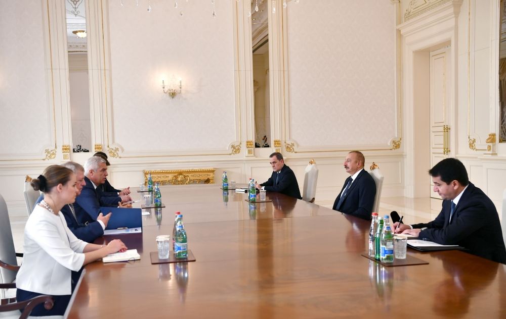 Prezident İlham Əliyev Slovakiyanın xarici işlər və Avropa nazirini qəbul edib (FOTO/VİDEO)