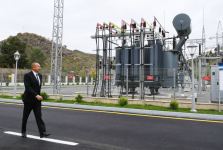 President Ilham Aliyev,First Lady Mehriban Aliyeva attend opening of “Zangilan” substation (PHOTO)