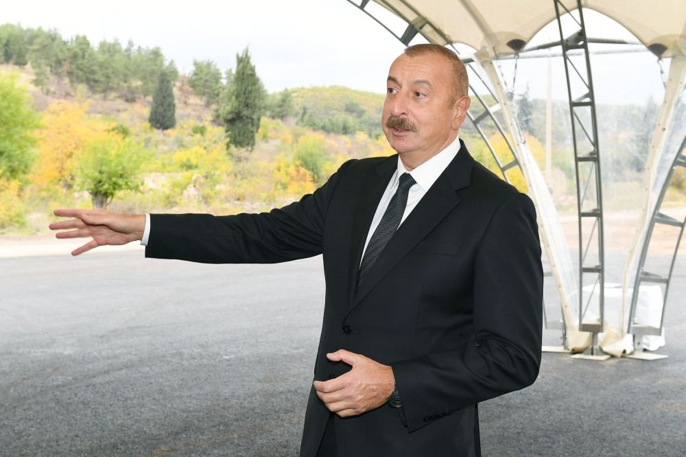 Recent events related to opening of Zangazur corridor show that we are achieving what we want - Azerbaijani president