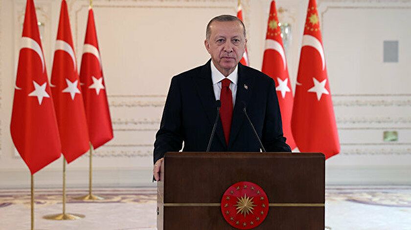 Cumhurbaşkanı Erdoğan 'Milli Görüş Sempozyumu'nda konuştu