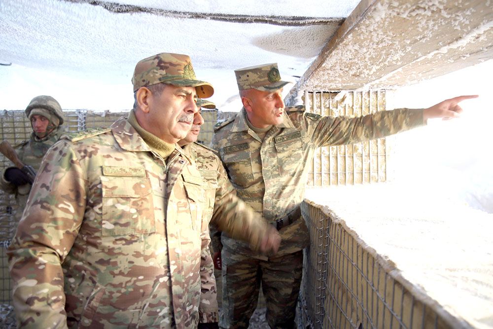 Azerbaijan's MoD inspects combat positions in liberated Kalbajar, Lachin districts (PHOTO)