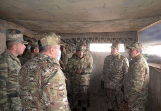 Министр обороны наблюдал за командно-штабными учениями в Лачине (ФОТО/ВИДЕО)