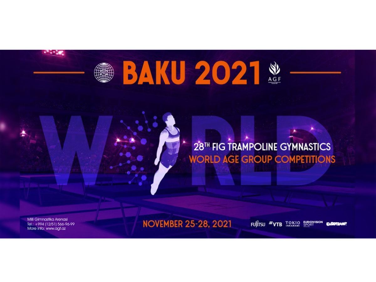 Всемирные соревнования среди возрастных групп в Баку: спортсменки из России завоевали золото в синхронных прыжках на батуте