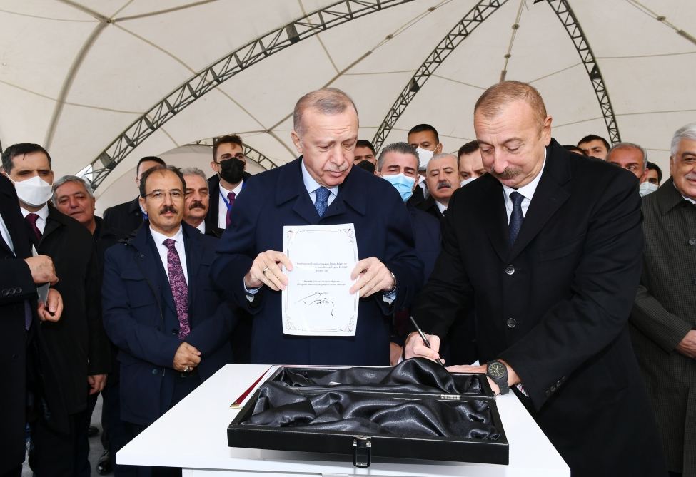 Президенты Азербайджана и Турции заложили фундамент Зангезурского коридора (ФОТО/ВИДЕО) (версия 2)