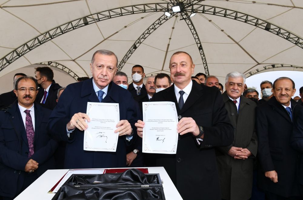 Президенты Азербайджана и Турции заложили фундамент Зангезурского коридора (ФОТО/ВИДЕО)