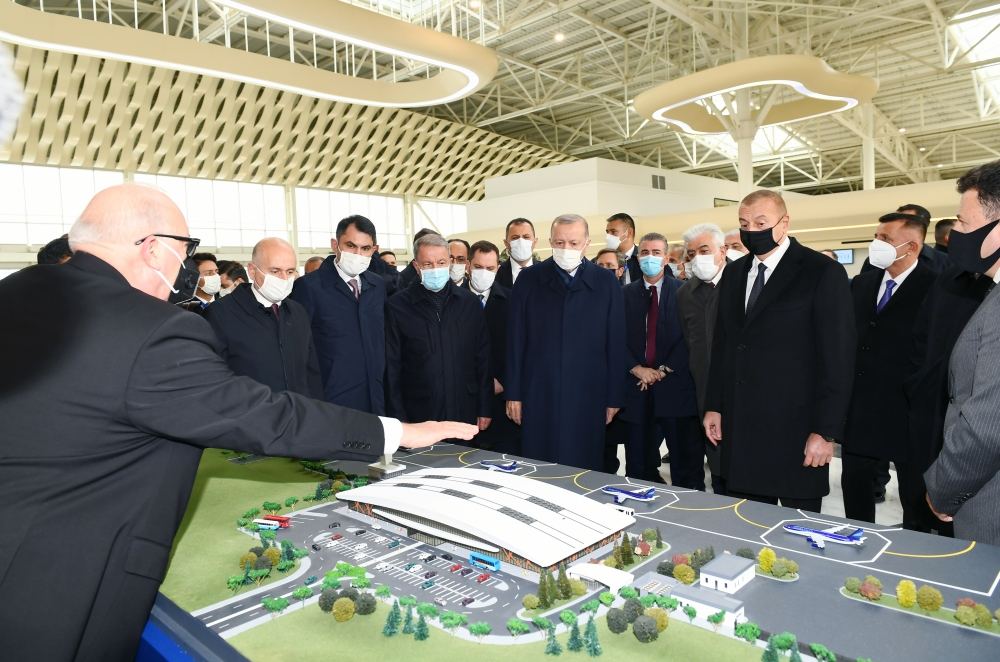 Prezident İlham Əliyev və Rəcəb Tayyib Ərdoğan Füzuli Beynəlxalq Hava Limanının rəsmi açılışını ediblər (FOTO) - Gallery Image