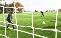 President Ilham Aliyev scores goal at opening of Shamakhi city stadium (PHOTO/VIDEO)