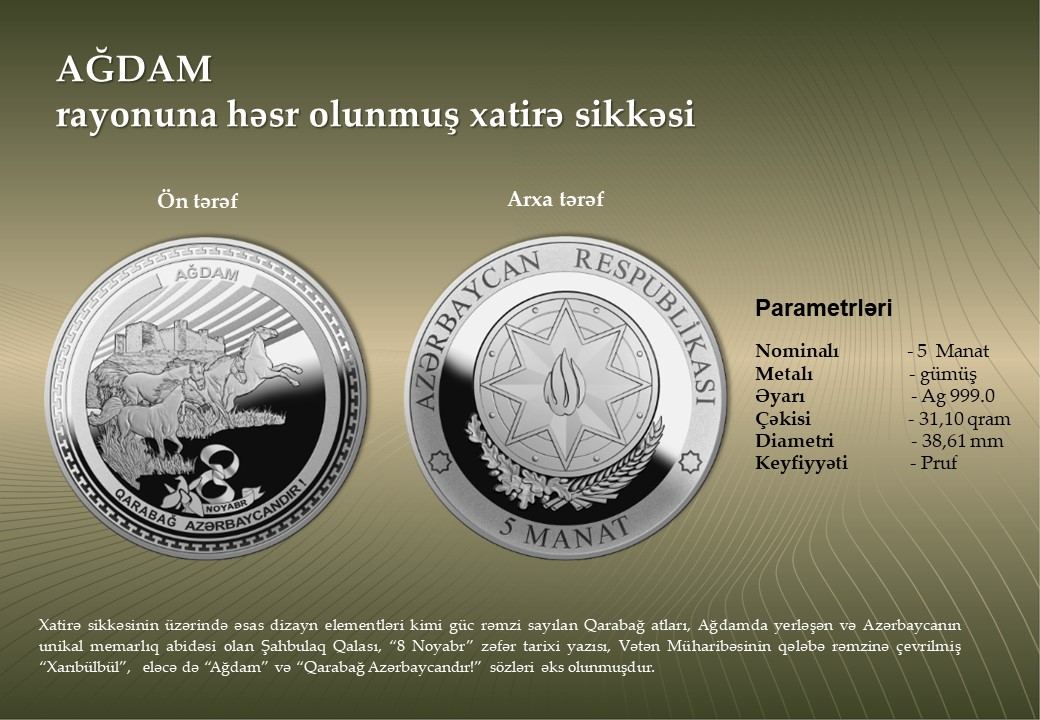 Azerbaijan to issue commemorative banknotes, coins in connection with Victory Day (PHOTO) - Gallery Image