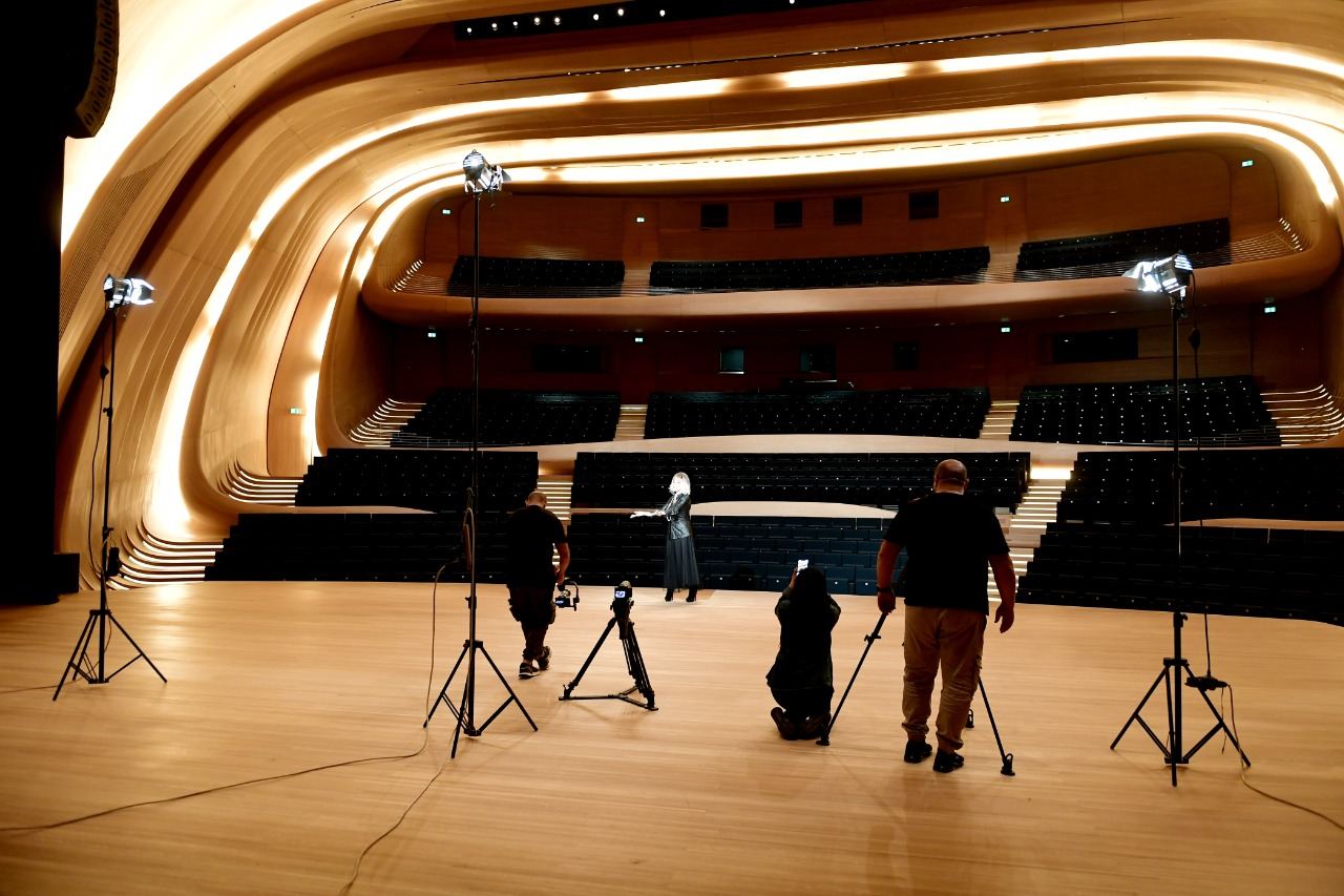 Concert program dedicated to Azerbaijan's Victory Day being filmed at Heydar Aliyev Center in Baku (PHOTO)