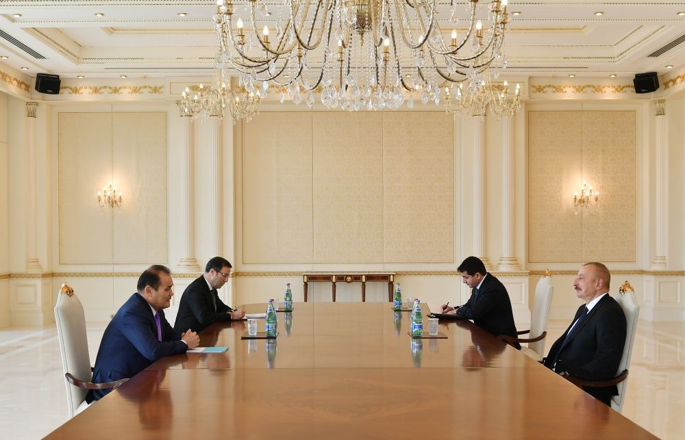 Президент Ильхам Алиев принял генсека Совета сотрудничества тюркоязычных государств (ФОТО/ВИДЕО)