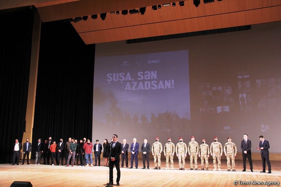 Heydər Əliyev Sarayında “Şuşa, sən azadsan!” sənədli filminin təqdimatı olub (FOTO)