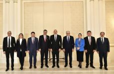 President Ilham Aliyev receives delegation led by head of the Turkish-Azerbaijani Interparliamentary Friendship Group (PHOTO) (UPDATE)